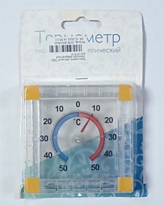 Термометр уличный ТББ биметал.квадратный 