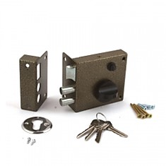 Замок накладной ОМЕГА ЗН3/Димитровград/бронза с защелкой