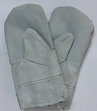 Рукавицы спилковые меховые искусств