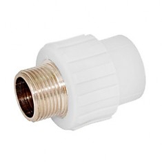 Муфта 20х3/4н полипропилен PPR-W-S20М4