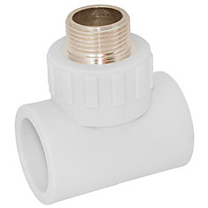 Тройник 20х1/2н х20 полипропилен PPR-W-T20M320 