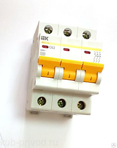 Автомат 3ф 63А ИЭК (ВА 47-29)