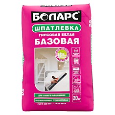 Шпатлевка гипсовая БОЛАРС БАЗОВАЯ 20кг