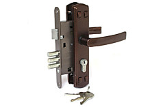 Замок врезной ЗВ4-1-8-17 Могилев медь