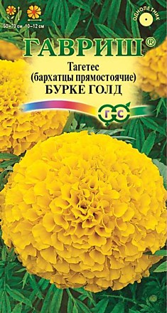 Семена Бархатцы Бурке Гольд