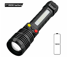 Фонарь ручной аккум. NGY-D-2002 (встроенный АКБ/zoom/USB)