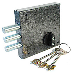 Замок накладной КЕРБЕРОС 112.11.033/3 ключа/3ригеля