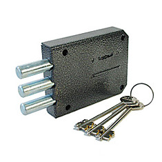 Замок накладной КЕРБЕРОС 115.11.033/3 ключа/3 ригеля