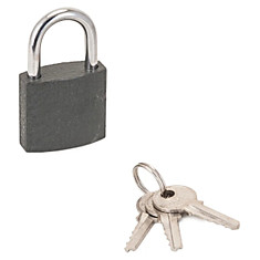 Замок навесной СТАНДАРТ HG-330 серый