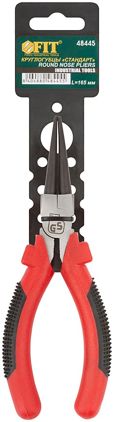 Круглогубцы Стандарт 165мм пластик.ручки 48445