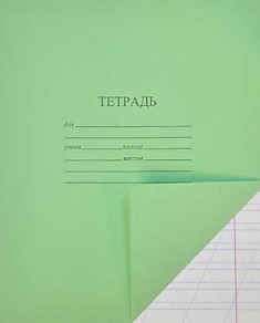 Тетрадь 12л. линейка косая (зеленая)