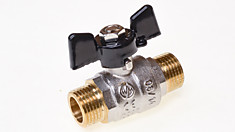 Вентиль 1" ш/ш бабочка шаровый