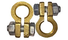 Клеммы аккумулятора латунные /пара/