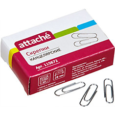 Скрепки канцелярские 28мм 100шт