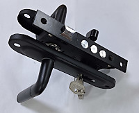 Замок врезной S-Locked 162\247-62 BL ключ-верт черный