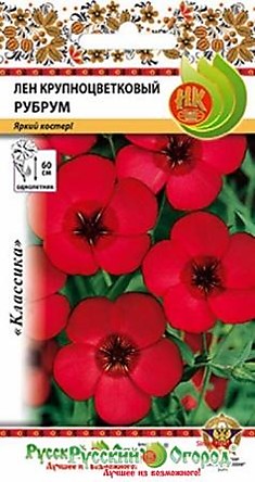 Семена Лен Рубрум крупноцветковый