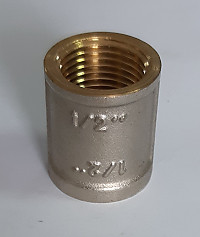 Муфта 1/2" хромированная