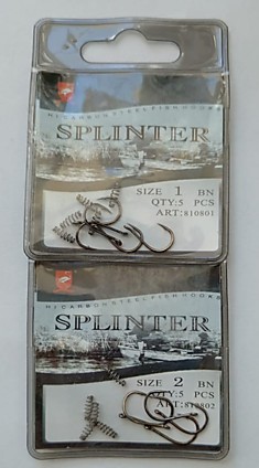 Крючки Flamingo "Splinter" УПАКОВКА
