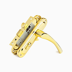 Замок врезной Стандарт 103/50 GP/с ручками/золото