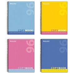 Тетрадь 96л, клетка в ассортименте