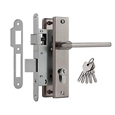 Замок врезной Нора-М 708К-55мм/матовый никель